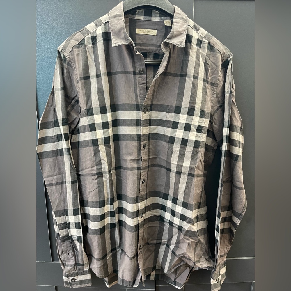 MENS BURBERRY LONG SLEEVE BUTTON DOWN